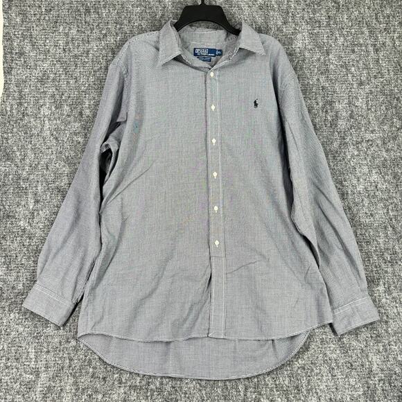 Polo Ralph Lauren‎ Dress Shirt Mens XL Herringbone Lowell Sport Busines Formal - Picture 1 of 7